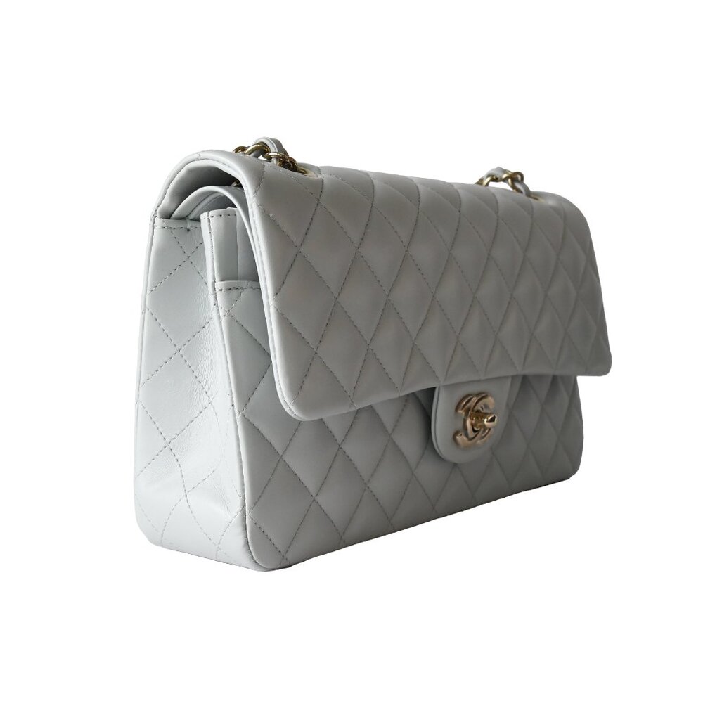 Chanel Caviar Quilted Double Flap Light Grey - Picture 3 of 3